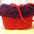 Red Hat Society Felted Hand Bag