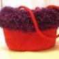 Red Hat Society Felted Hand Bag