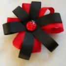 Satin Ladybug Bow