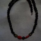 Black and Red Fashion Glass Necklace