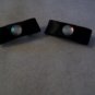 Black Satin Jeweled Barrette