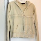 BCBG LS Hooded Sweatshirt Deconstructed Soft Hoodie S