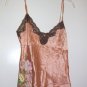 Amazing Silk Gold Hawk Embroidered Peach Camisole Top 2