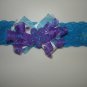 Purple and Turquoise Headband