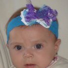 Purple and Turquoise Headband