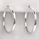 2.20 gram .925 Solid Sterling Silver Hoop Earrings