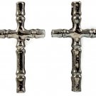 Black Malachite Cross Earrings