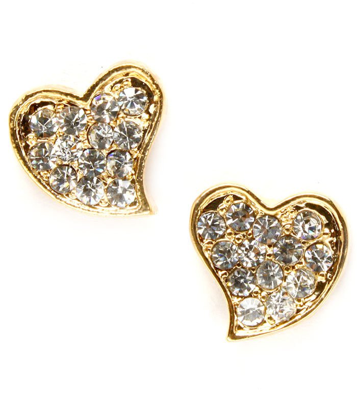 Crystal Heart Earrings