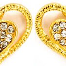 Double Heart GT Crystal Earrings