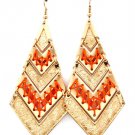 Melon Twine Accented Earrings