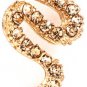 9k Rose Gold Filled Crystal Snake Earrings