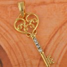 9k Gold Filled Arab Style Key Pendant