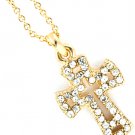 Crystal Cross Pendant Necklace