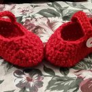 Baby Toddler Red Mary Jane Booties