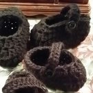 Baby Toddler Black Mary Jane Booties