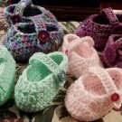 Baby Toddler Purple Hues or Sorbet Mary Jane Booties