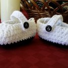 Baby Toddler Black and White Mary Jane Booties