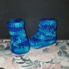 Persian Blue Newborn Baby Boot Shoe Slipper Booties