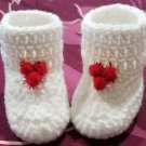 Christmas Snow Berry Pom Pom Baby Toddler Boot Shoe Slipper Booties