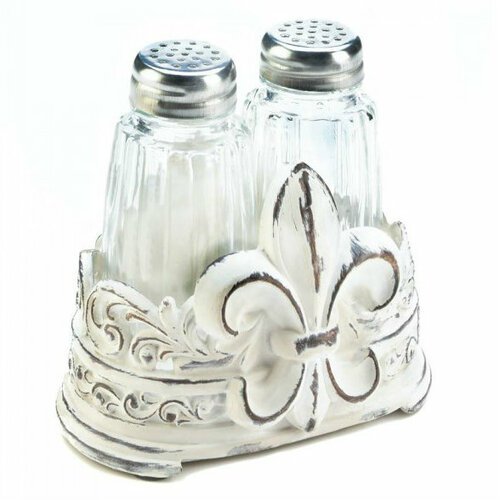Fleur de Lis Salt and Pepper Shaker Set