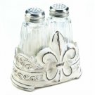 Fleur de Lis Salt and Pepper Shaker Set