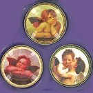 Angel Cherub Pill Box Purse Container SET OF 3