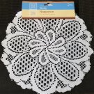 White Napperon Crochet Doily Set of 2