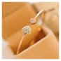 Two Hearts Open Bangle Bracelet