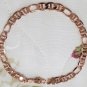 9k Rose GF Link Figaro Bracelet