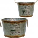 Christmas Tree Buckets set of 2