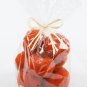 Orange Beaded Pumpkins 8 piece set