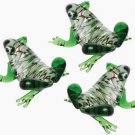 Bright Frog Glass Art Set of 3