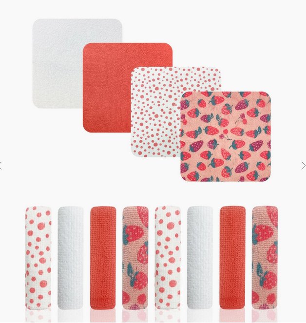 8-pack Strawberry Washcloths