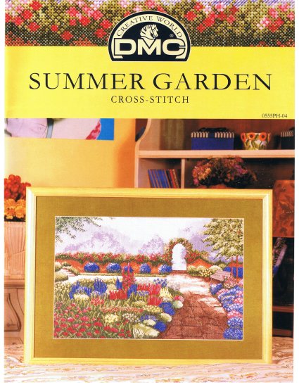 DMC's SUMMER GARDEN Counted Cross Stitch Pattern