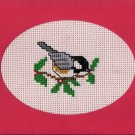 Finished Completed Cross Stitch Card - Bird and the Fruit