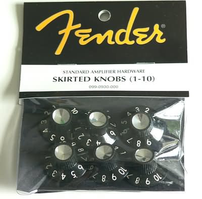 NEW Original Fender tone volume knobs 6 Blackface (6)