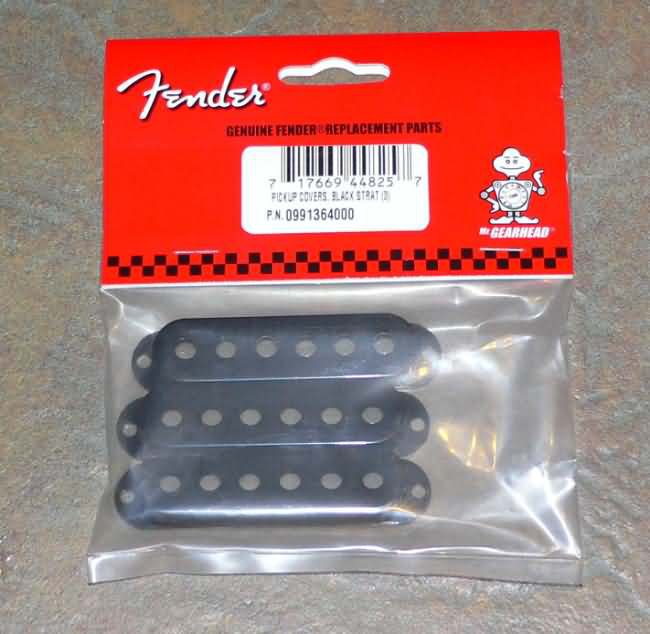 NEW Fender stratocaster strat Pickup Covers Black