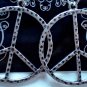 Silver Peace Sign Earrings