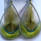 Threaded Earrings (Earthy Greens)