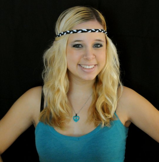 Braided Headband (Black & White)