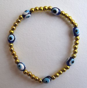 Evil Eye Gold Beaded Bracelet (LIMITED EDITION)