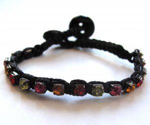 Stone Beaded Bracelet (Pinks)