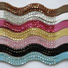 Rhinestone Wave Bracelet
