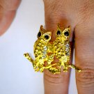 Perched Owls Ring (Many colors!)