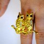 Perched Owls Ring (Many colors!)