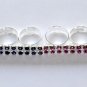 Double Finger Rhinestone Ring (Many Colors!)
