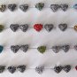 Double Finger 3 Heart Ring