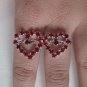 Two Finger Heart Ring (Red)