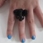 Elephant Head Adjustable Ring (Black)