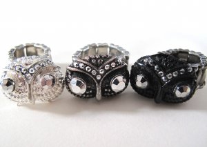 Owl Adjustable Rings (Choose Your Color!)